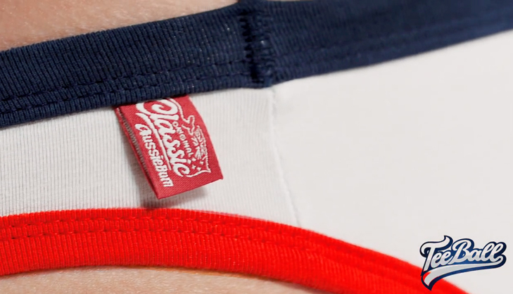 Retro slipy AussieBum s Micromodalem TeeBall Navy:White15